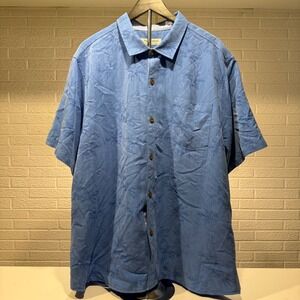 Tommy Bahama The Coconut Point XXL‎ Blue Palm IslandZone Button Down Shirt